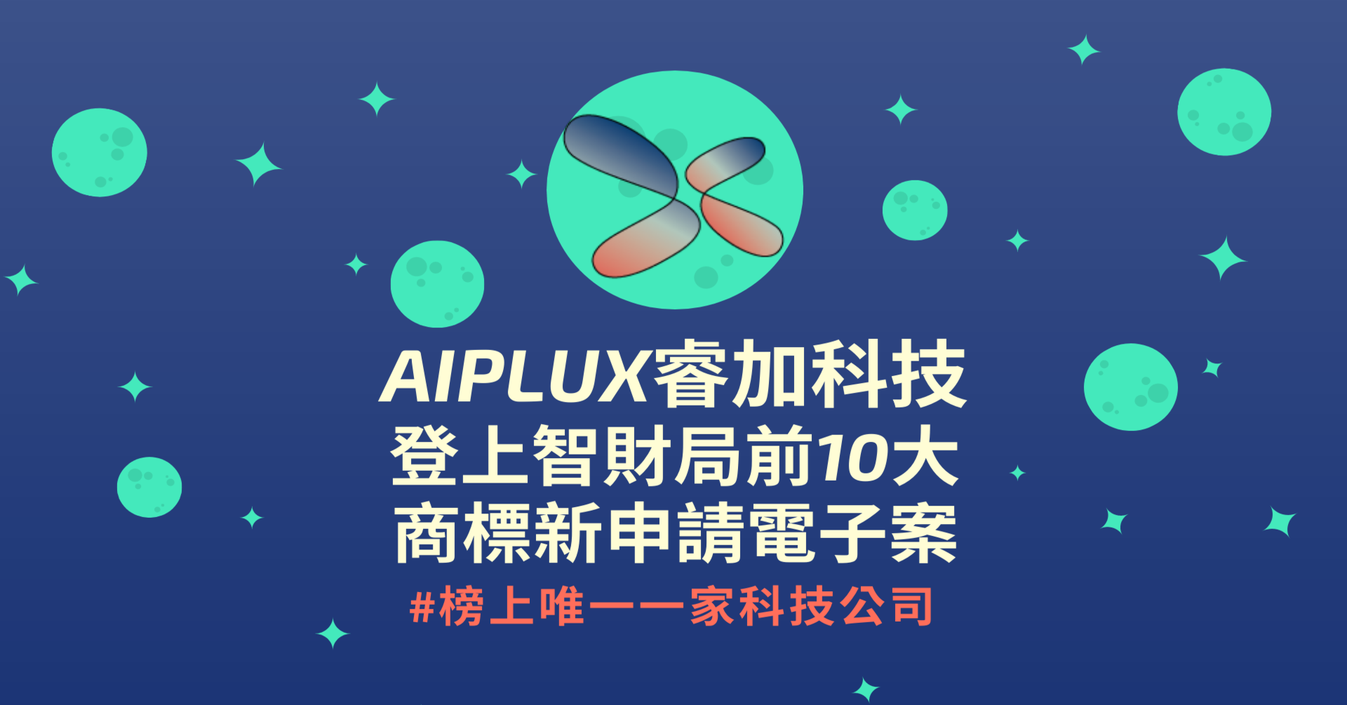 部落格，AIPLUX登上前10大 商標新申請電子案